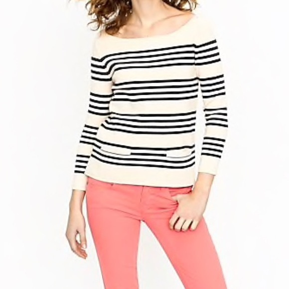 J. Crew Sweaters - J. Crew boatneck nautical pullover